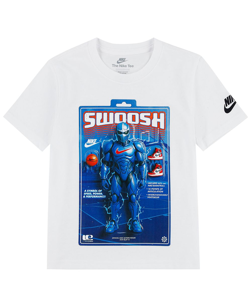 Nike Детская футболка Swoosh Action Figure для мальчиков