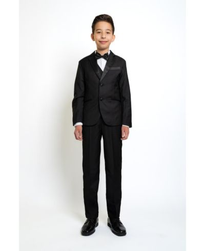 Комплект смокинга Peanut Butter Collection для мальчиков 007 Slim Fit, 5 предметов: рубашка, галстук-бабочка, пиджак, жилет и брюки