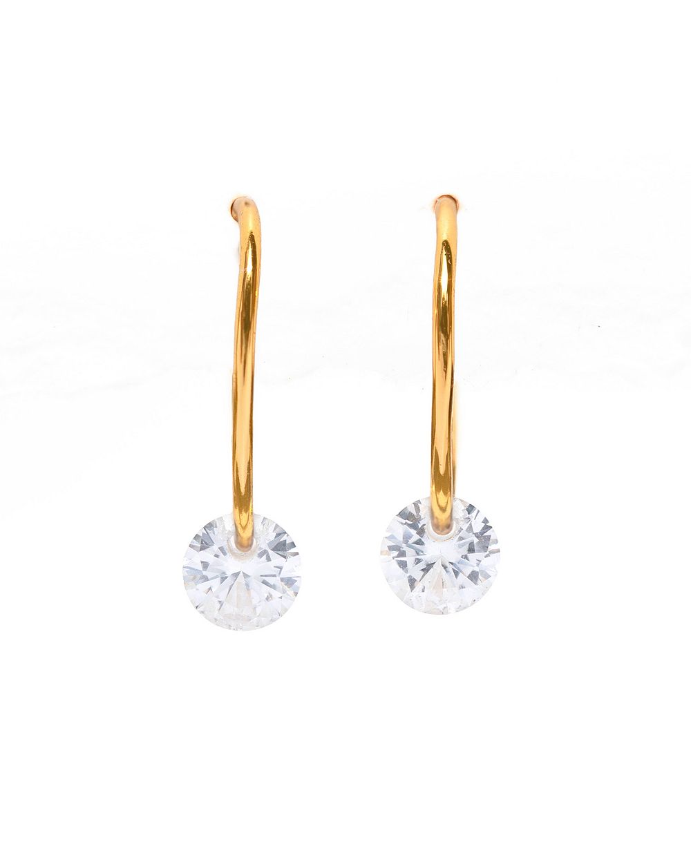 Серьги-кольца Girls Crew Crystal Endless Dewdrop Hoop