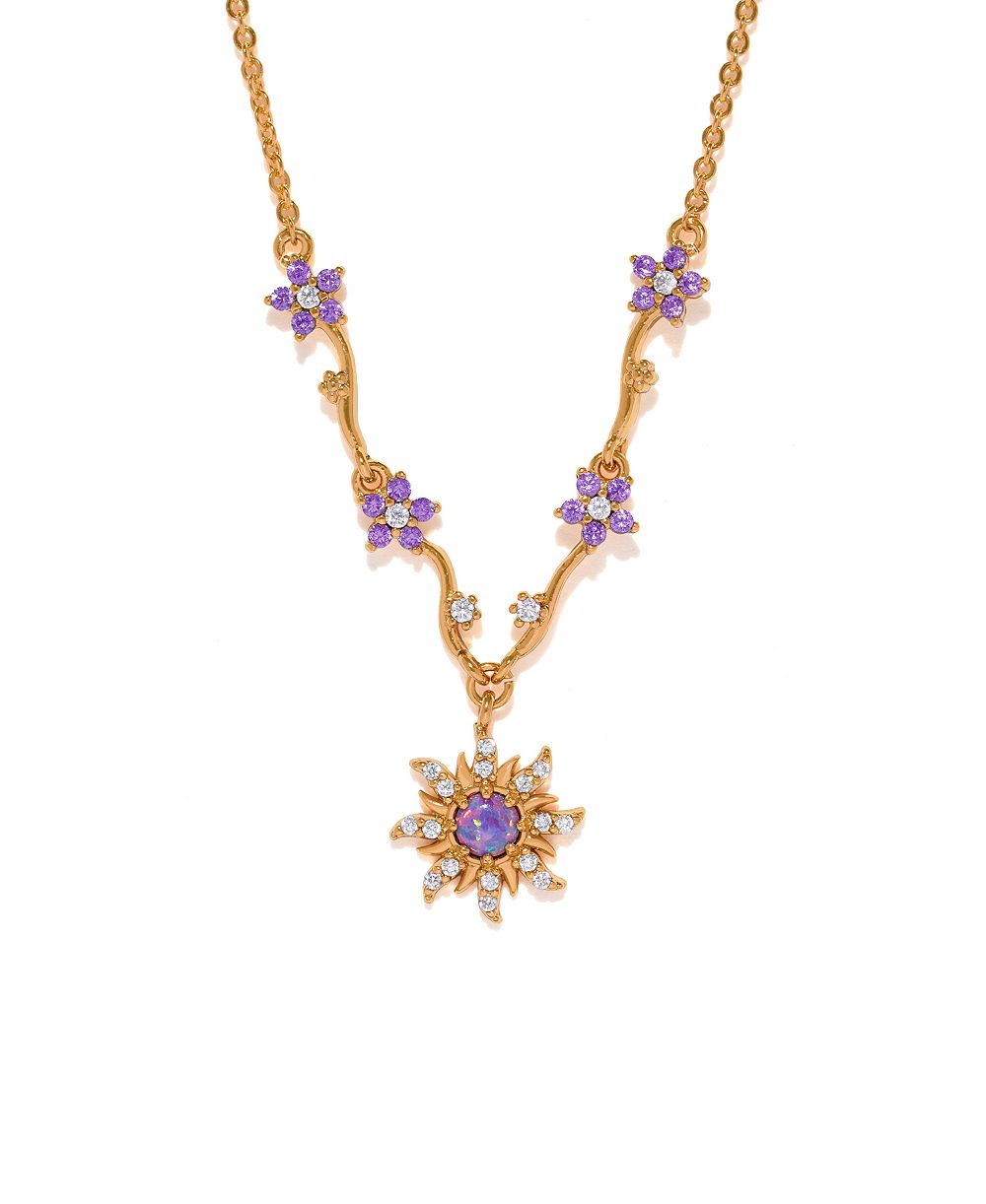 Детское ожерелье Girls Crew Disney Princess Tangled Corona's Crest с кристаллами