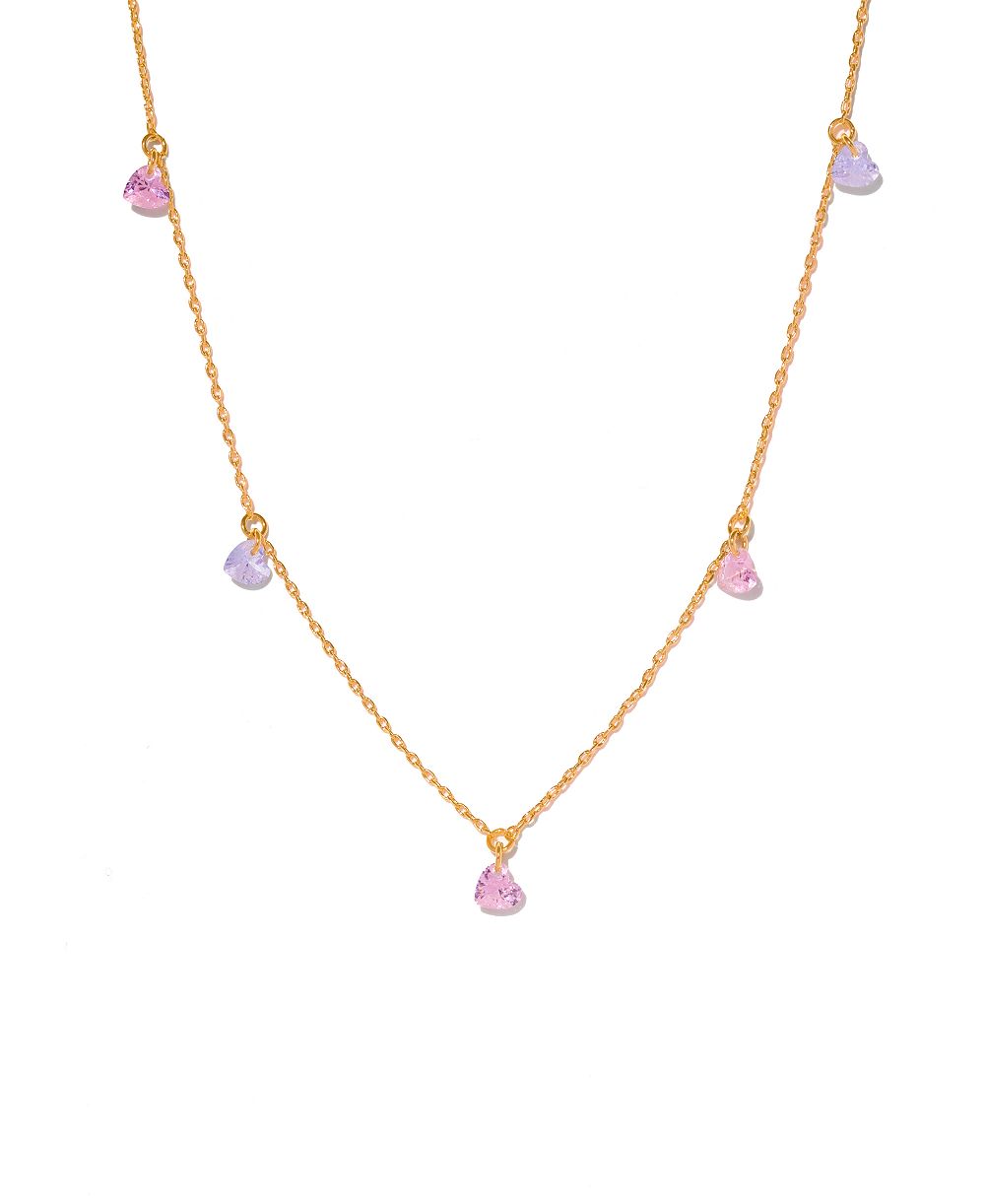 Ожерелье Girls Crew Gold-Plated Crystal Love Notes для девочек