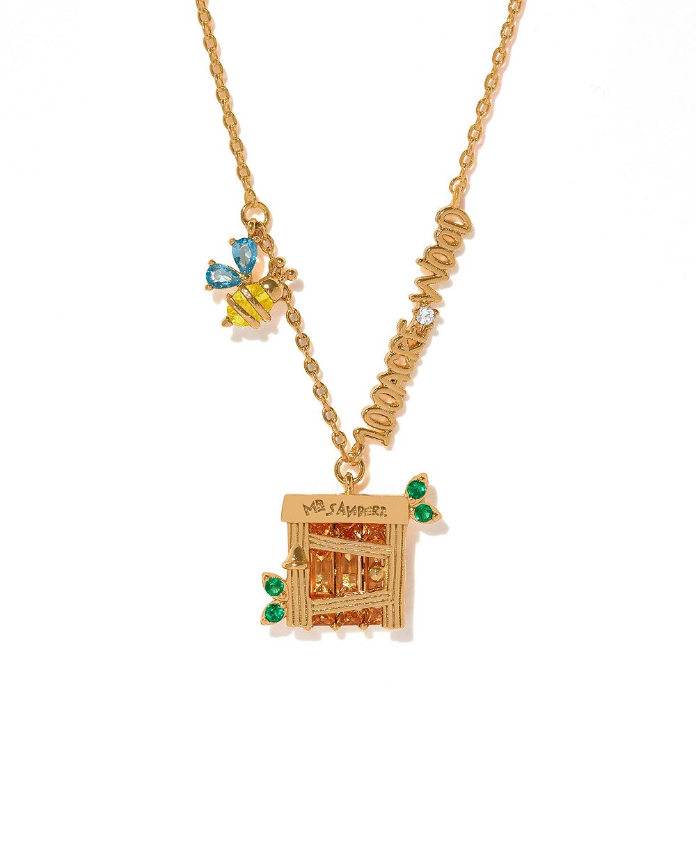 Girls Crew ожерелье Disney 100 Acre Wood с кристаллами