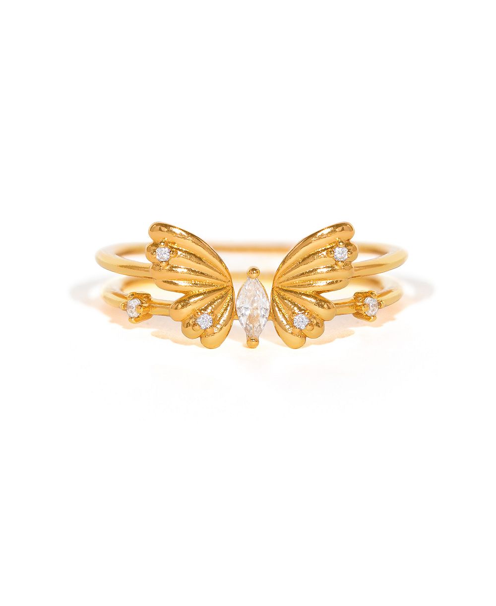 Детский набор колец Girls Crew Crystal Perfect Fit Butterfly