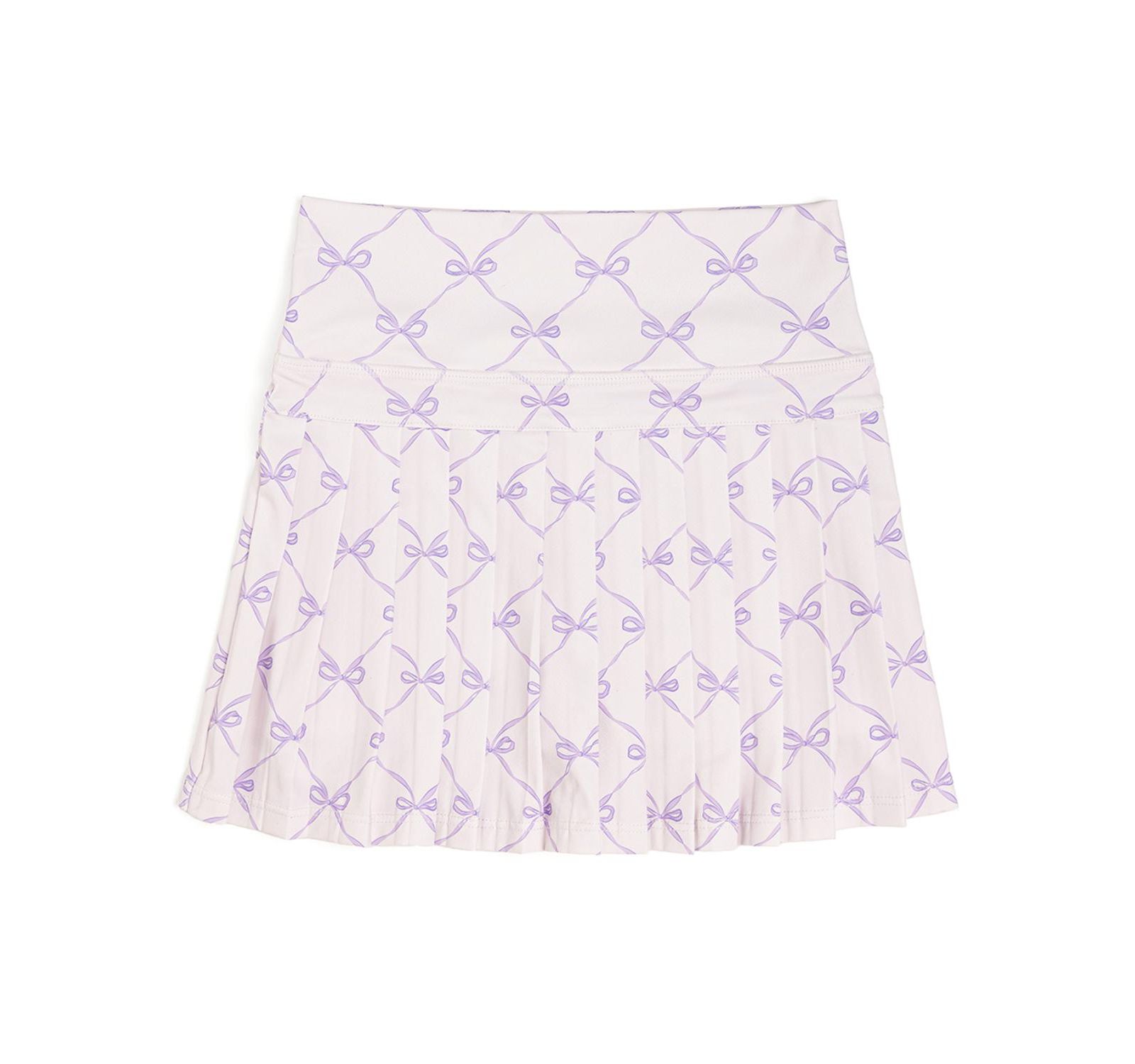 Sweet Wink Toddler Girls Lavender Bow Trellis Athletic Skort