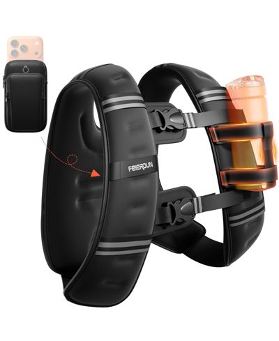 Утяжеленный жилет FED FITNESS 2026 WV1 3-in-1 с карманами для телефона и воды, 12LBS