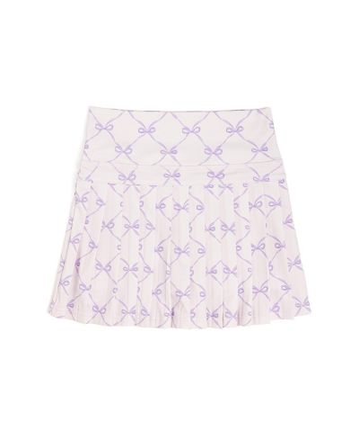 Детская спортивная юбка-шорты Sweet Wink Lavender Bow Trellis