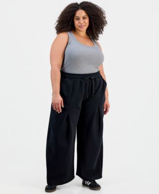 FULL CIRCLE TRENDS женские брюки Plus Size с широкими штанинами