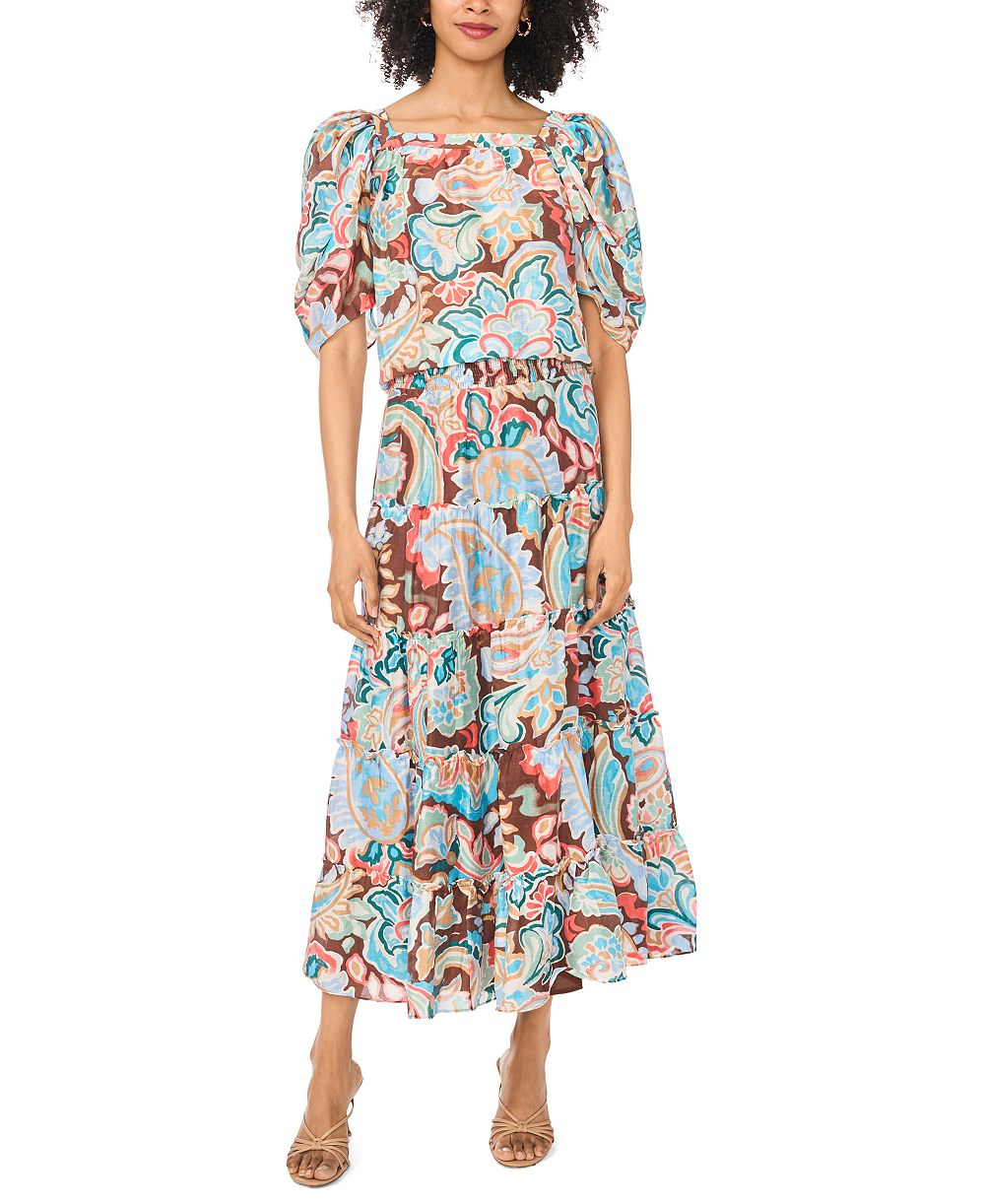Женский топ Sam & Jess Square Neck Puff-Sleeve
