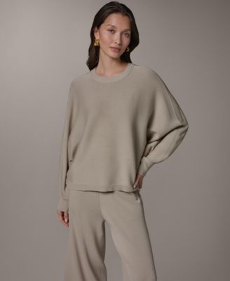 Donna Karan Weekend Women's Oversized Dolman-Sleeve Crewneck Sweater