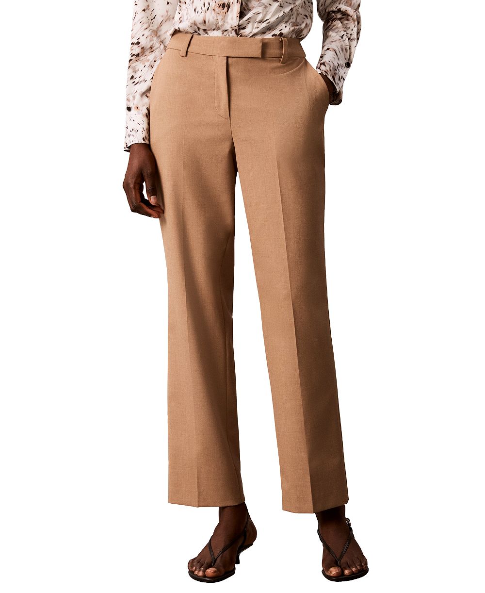 Брюки Calvin Klein Petite Straight-Leg Mid-Rise