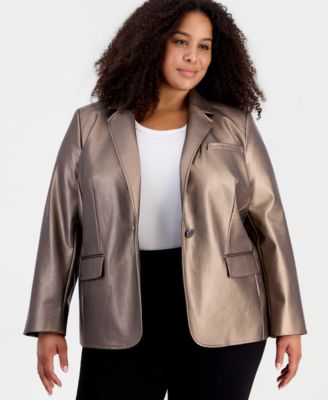 Блейзер Anne Klein Plus Size с отложным воротником