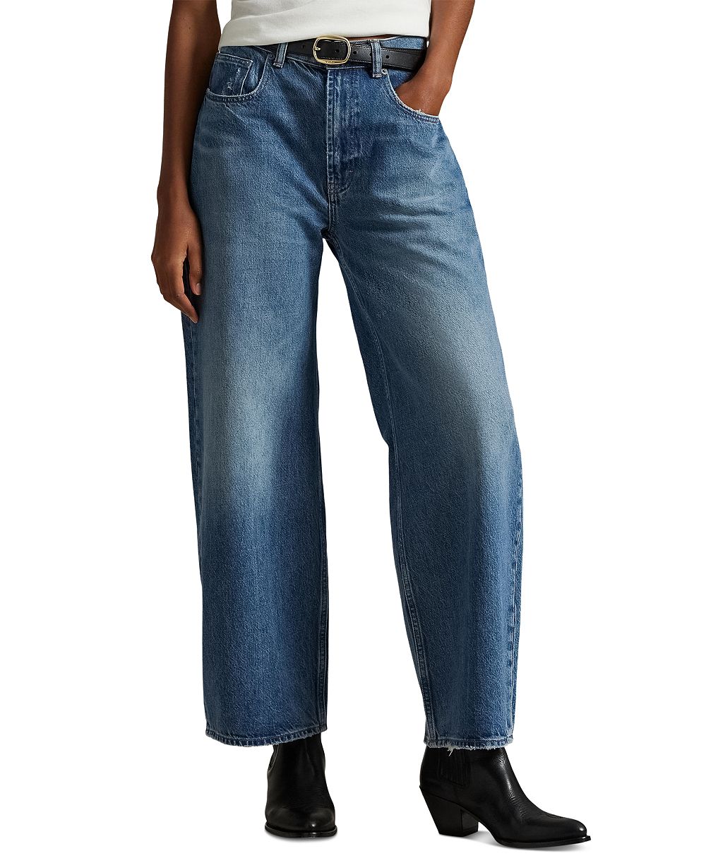 Polo Ralph Lauren Women's High-Rise Wide-Leg Relaxed Jeans