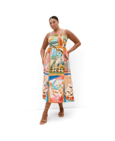 CITY CHIC Women's Wild Soul Print Maxi Dress