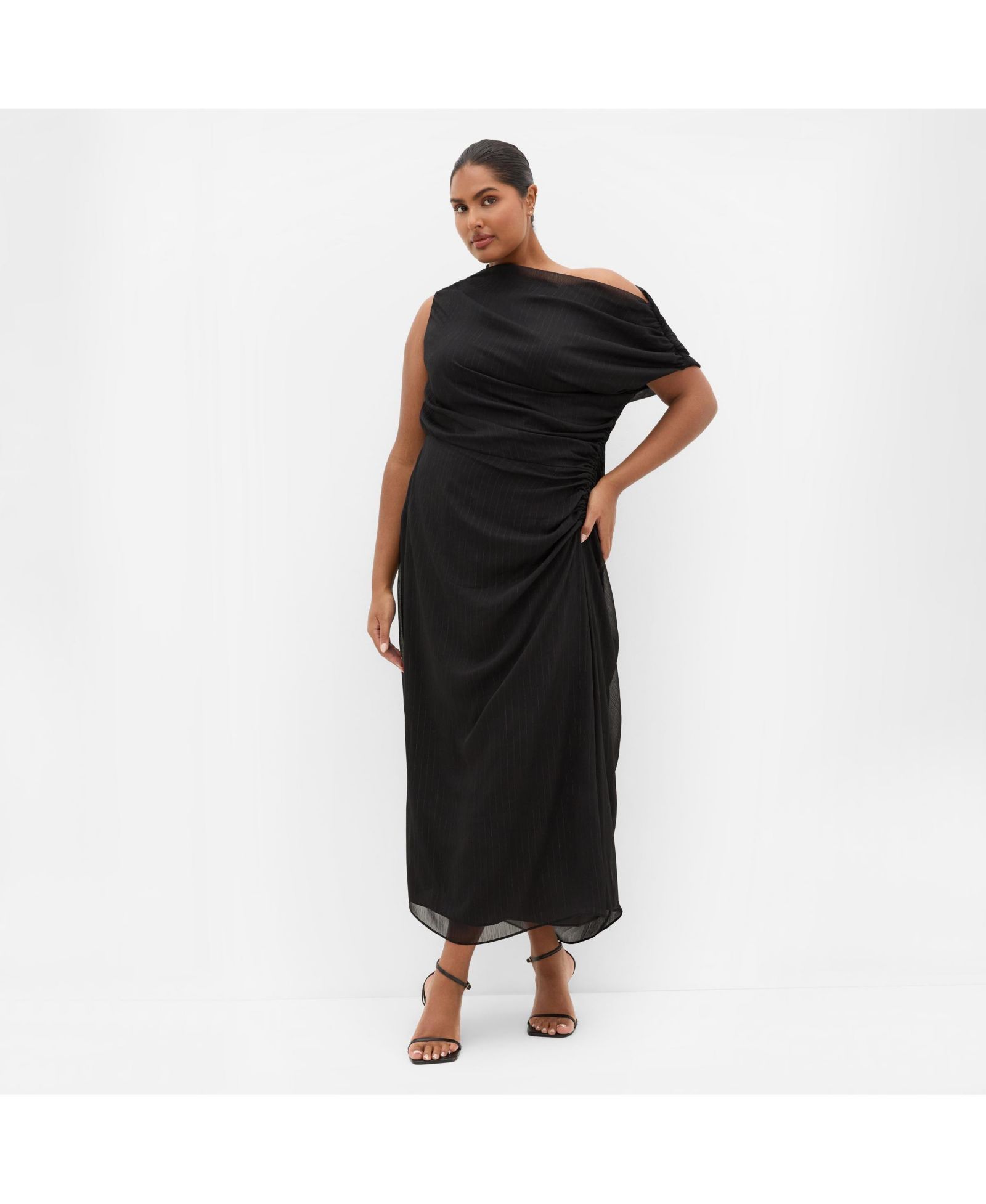 Женское платье макси CITY CHIC Vivid Lurex Stripe