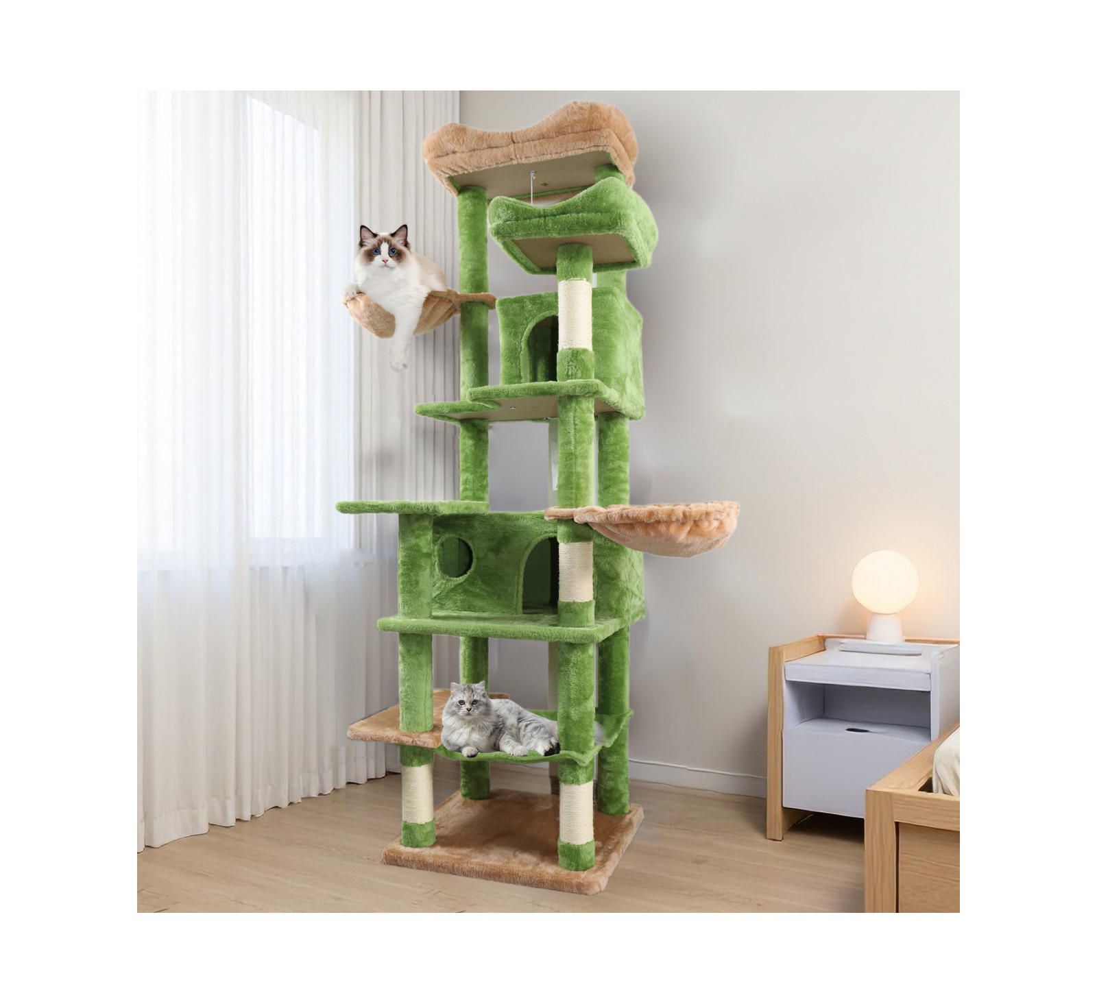 Streamdale Furniture Кошачий дом-дерево с гамаками, кошачьей пещерой и когтеточками