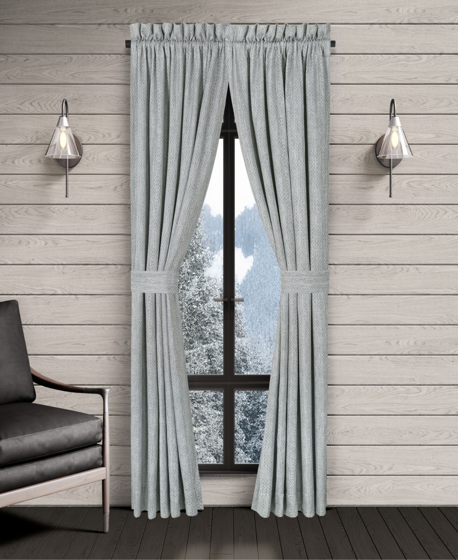 J Queen New York Alejandro Window Panel Pair, 50" x 95"