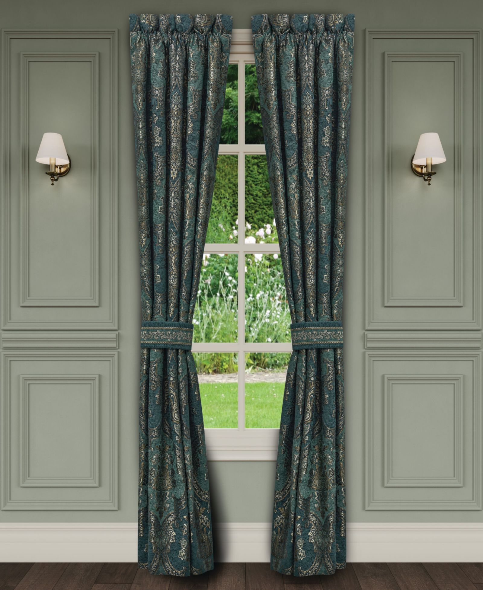 Парные шторы J Queen New York Nancy Window Panel Pair, 50" x 84"