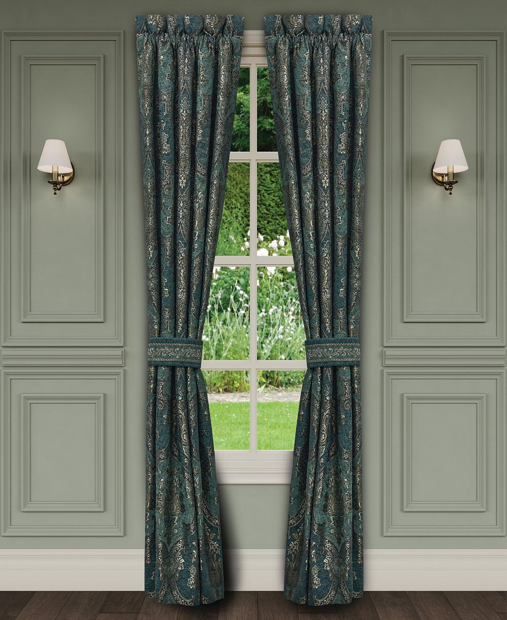 Шторы J Queen New York Nancy Window Panel Pair 50" x 95"