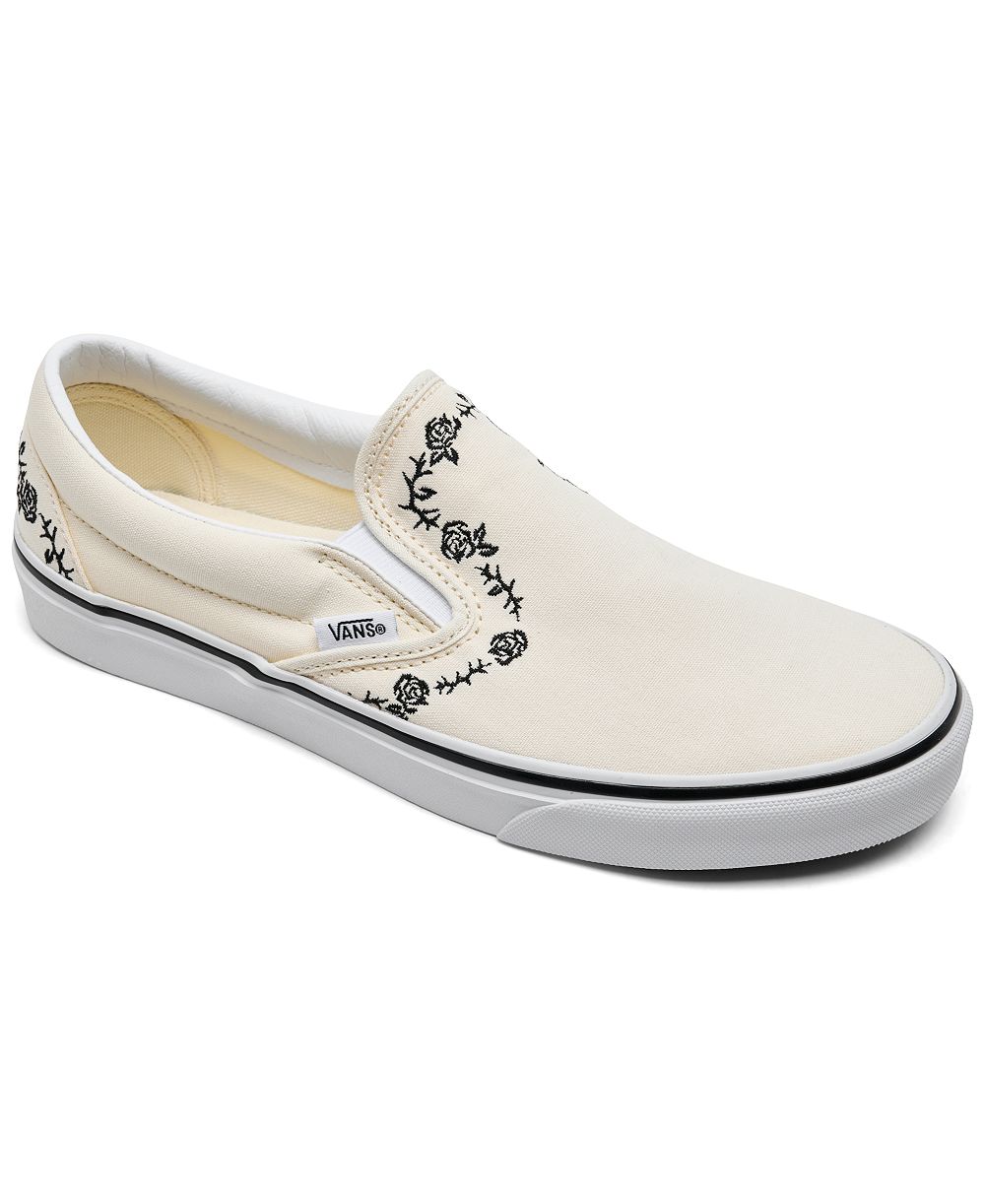 Vans Women's Classic Slip-On Canvas Sneakers from Finish Line