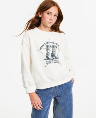 Levi's® Girls' S-XL Denim Tour Crewneck Sweatshirt