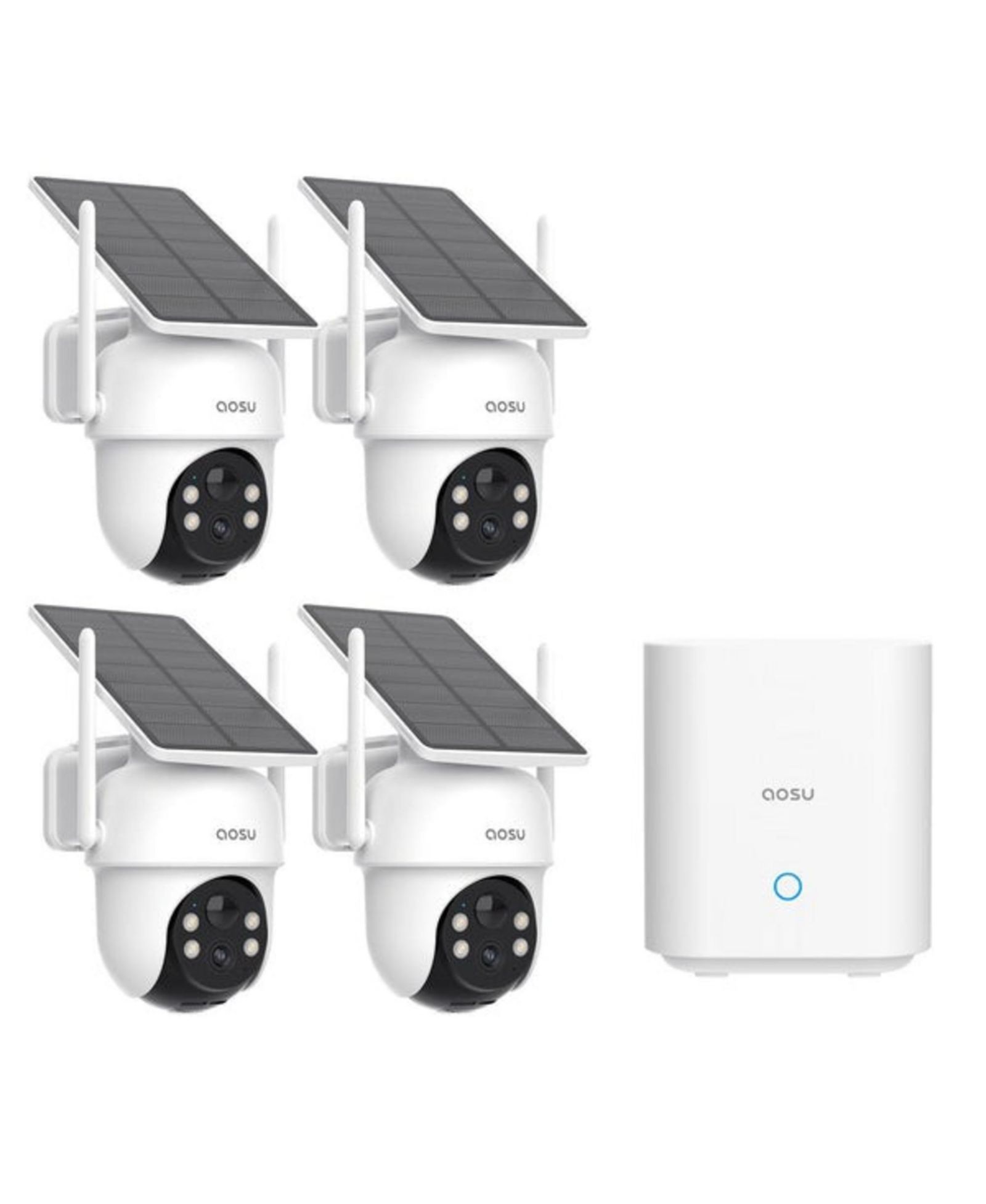 Комплект из 4 беспроводных камер видеонаблюдения AOSU C9C-4H 2k Outdoor