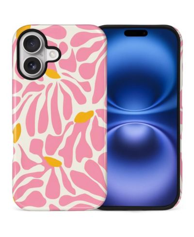 Gonez Dual-Layer Shockproof Floral Case for iPhone 16