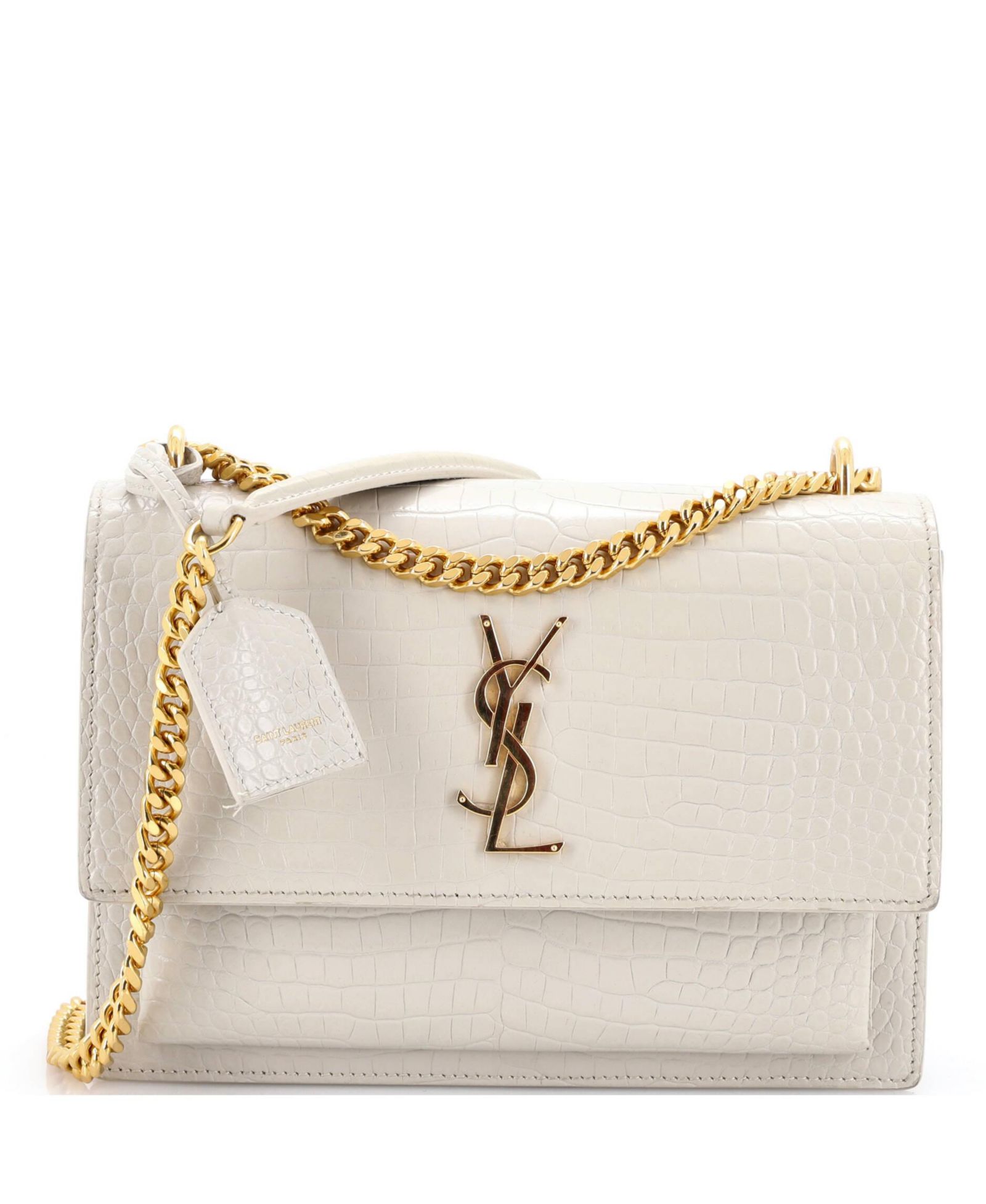 Сумка через плечо Pre-Owned Saint Laurent Medium Sunset из тисненой кожи