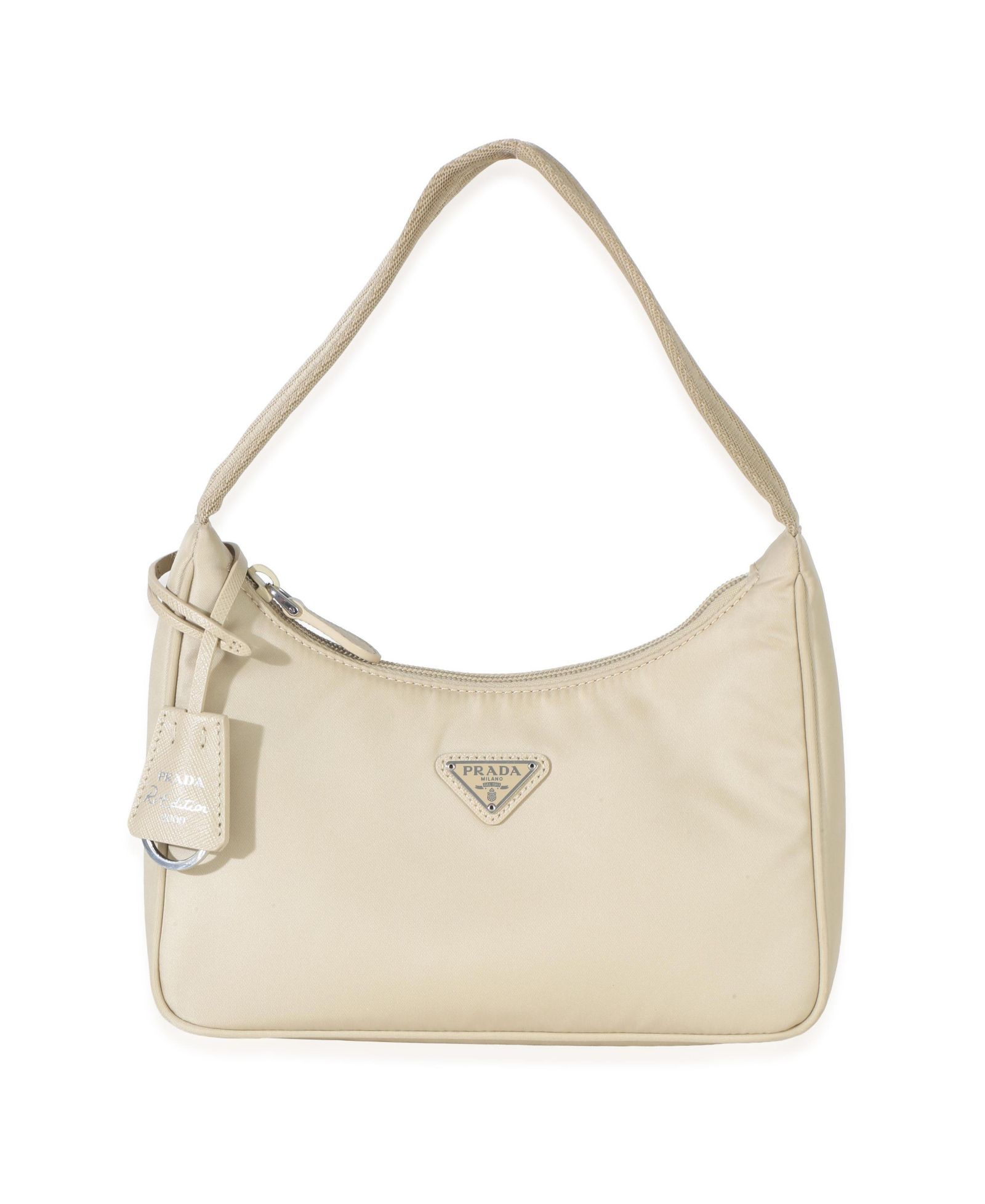 Мини-сумка Pre-Owned Prada Beige Re-Nylon Re-Edition 2000