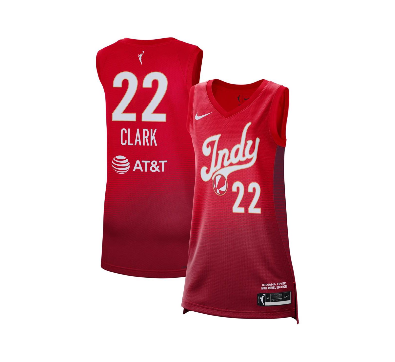 Nike Мужская и Женская джерси Caitlin Clark Red Indiana Fever Victory - Rebel Edition