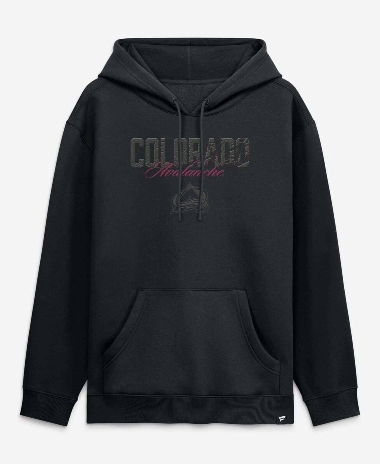 Fanatics Мужской черный худи Colorado Avalanche Black Out