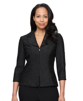 Женская куртка Alex Evenings Textured Jacquard Zip