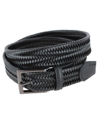 TRAFALGAR Big & Tall Andres Classic Leather Stretch Dress Belt