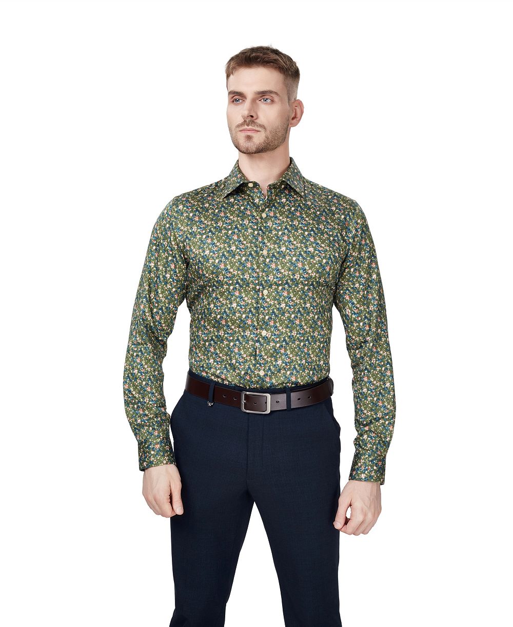 Мужская рубашка Bar III Slim-Fit Floral