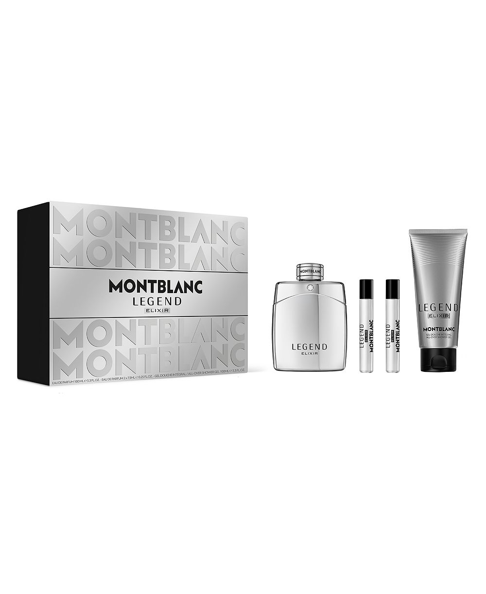 Montblanc мужской подарочный набор парфюмированных спреев Legend Elixir, 4 предмета