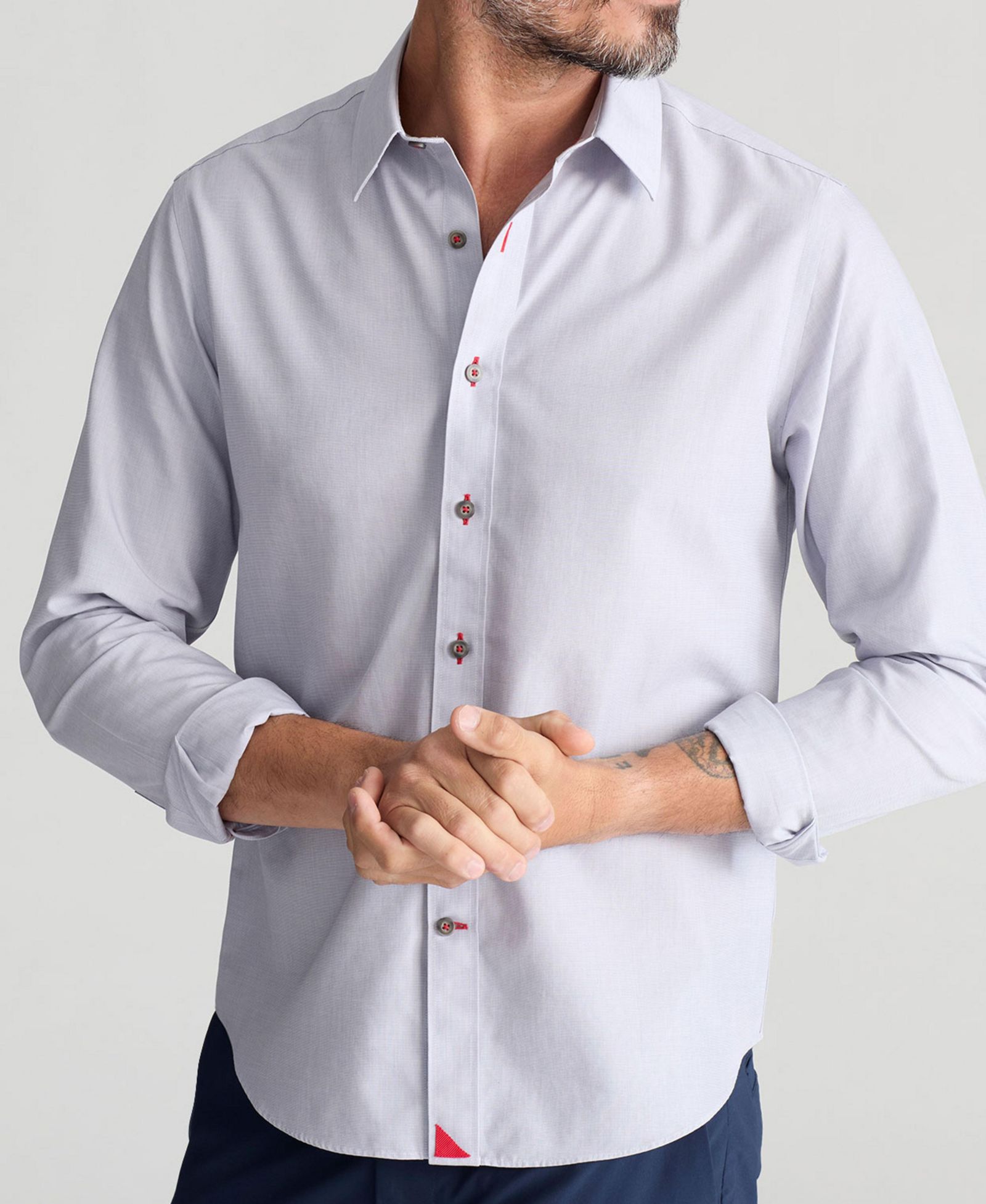 UNTUCKit Мужской Slim Fit Long Sleeve Wrinkle Free Rubican Shirt