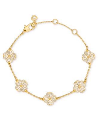 kate spade new york Браслет с золотистым цветом и цветами