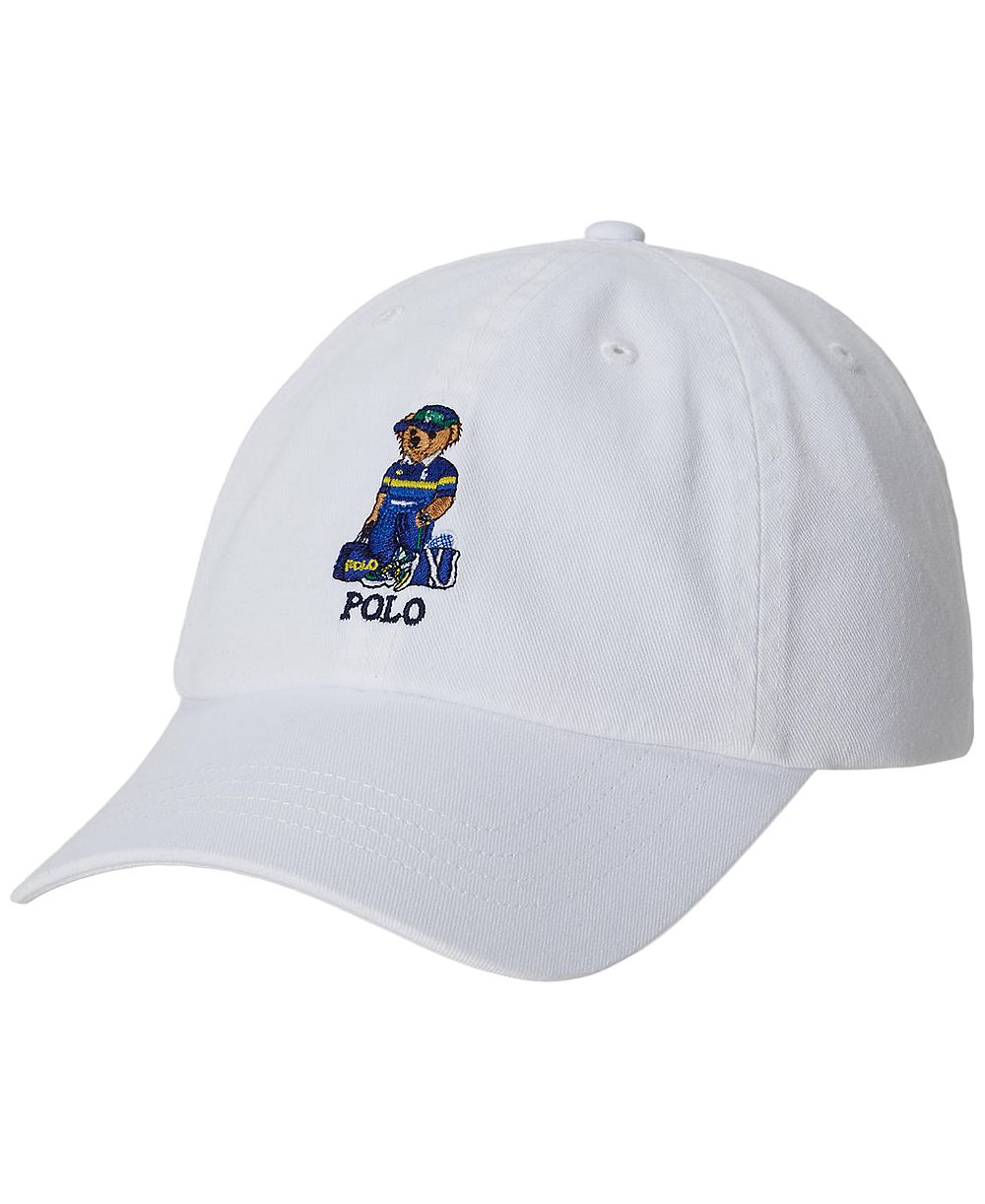 Детская хлопковая бейсболка Polo Ralph Lauren Open Polo Bear