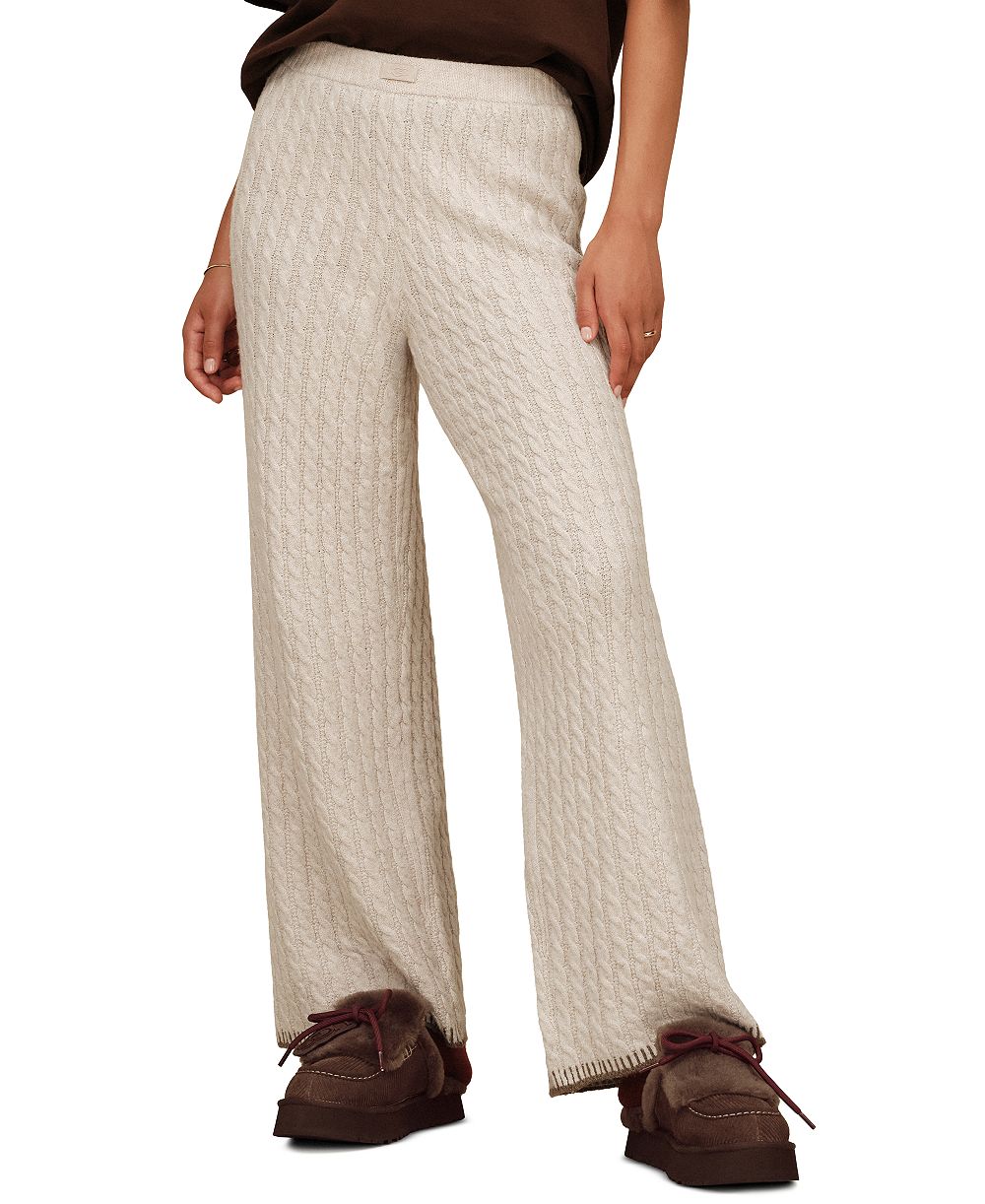 UGG® Women's Rylynn Straight-Leg Cable-Knit Mid-Rise Pants
