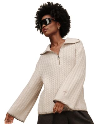 UGG® Women's Rylynn Quarter-Zip Cable-Knit Sweater