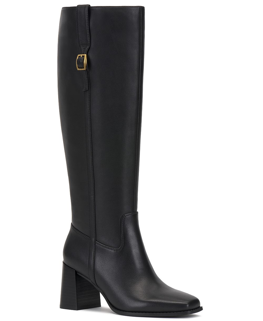 Vince Camuto Women's Sorana Block Heel Riding Boots