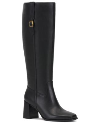 Vince Camuto Women's Sorana Block Heel Riding Boots
