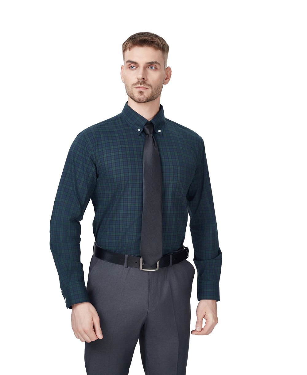 Мужская классическая рубашка Club Room Regular-Fit Blackwatch