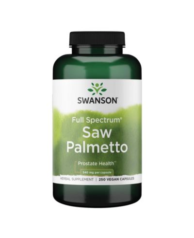 Пищевая добавка Swanson Saw Palmetto 540 мг, 250 капсул для мужского здоровья простаты и ухода за волосами