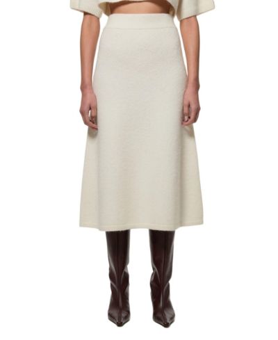 Женская трикотажная юбка Karen Millen Alpaca Wool Fluffy Full Knit