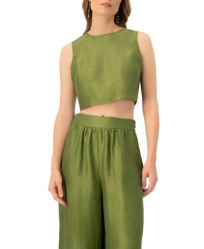 Топ Ivonne Women's Sleeveless Cropped Linen