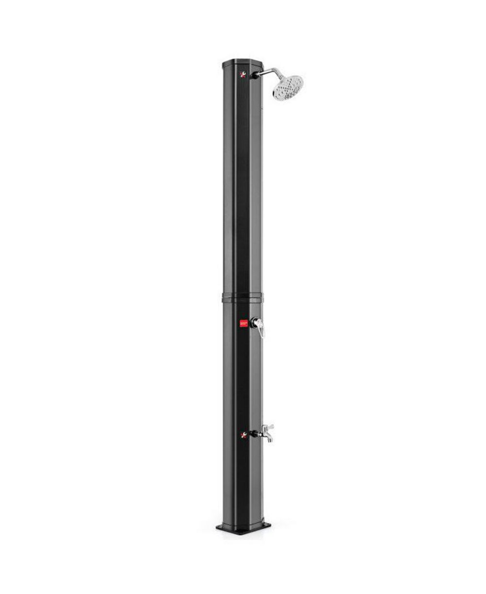LUCKY ONE 7.5 Feet Solar Heated Outdoor Shower with Shower Head, 15.9 Gallon Tank