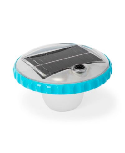 Intex 28690E Solar Powered LED Floating Pool Night Light, Auto On Color Changing