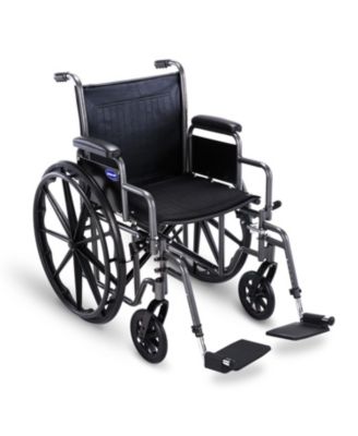 Invacare Essentials EX1 инвалидная коляска складная ручная 20 Inch с откидными подножками и подлокотниками</div>