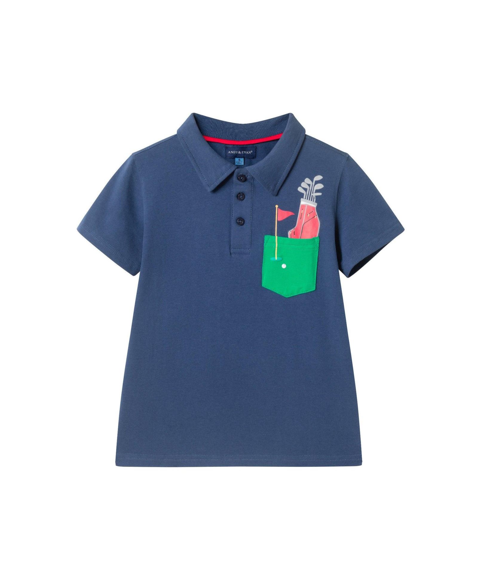 Мужская рубашка-поло Andy & Evan для малышей Golf Polo Shirt