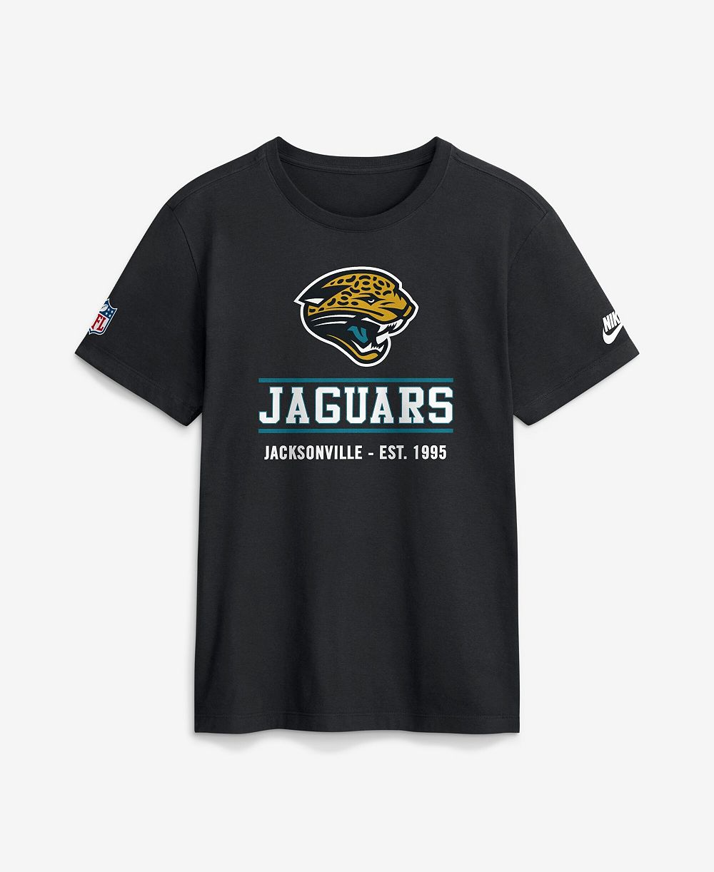 Nike Мужской черный Jacksonville Jaguars Sideline Alternate Final Sprint Dri-FIT футболка